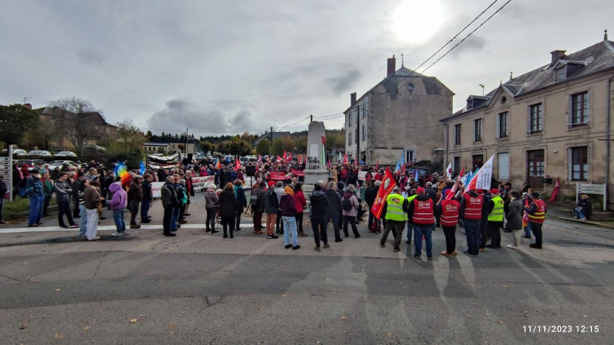 Le groupe Fred Zeller à Gentioux, pour le rassemblement du centenaire